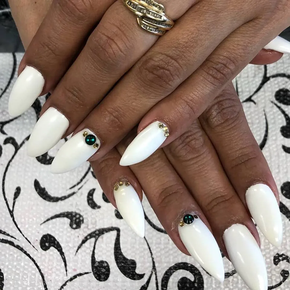 Acrylic nail design Long Island