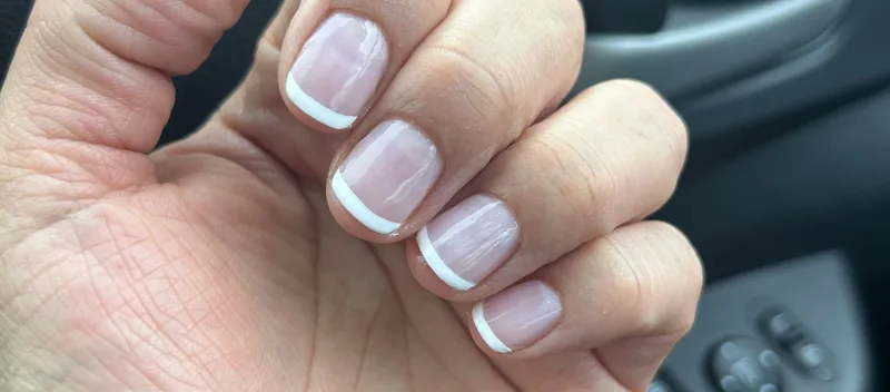 French manicure at Best Nails Spalon Commack NY — customer photo