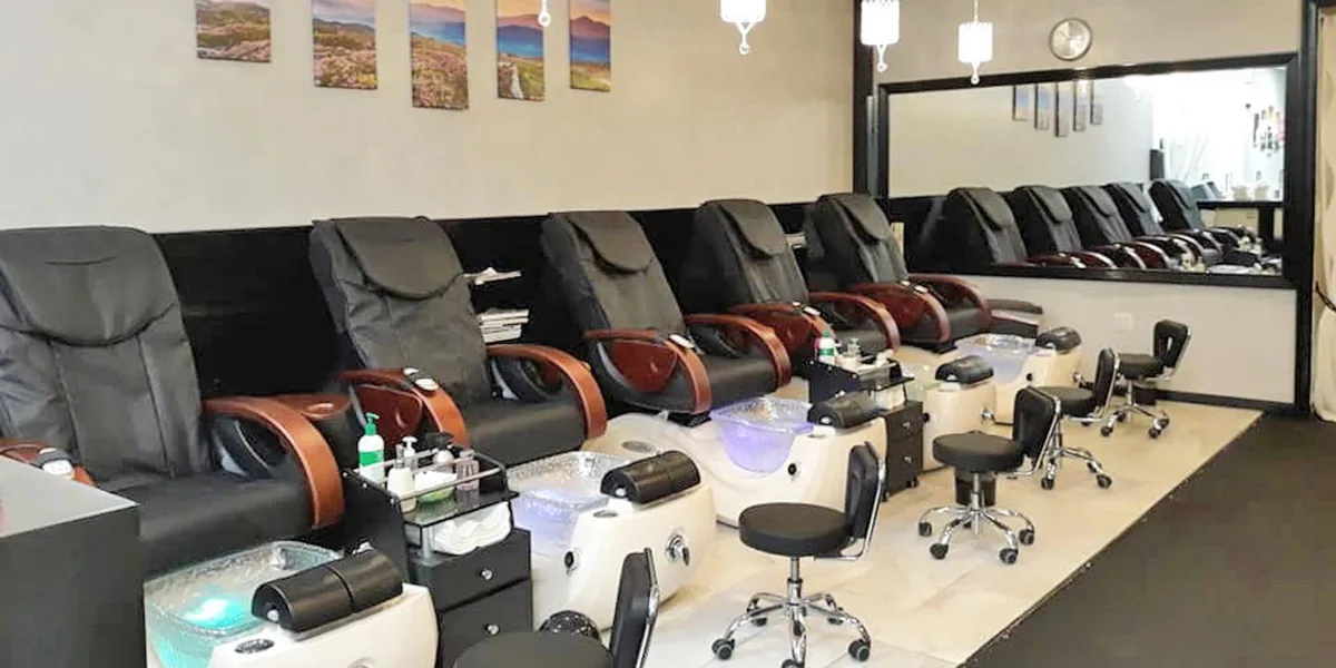 Nail salon pricing board Best Nails Spalon Commack NY