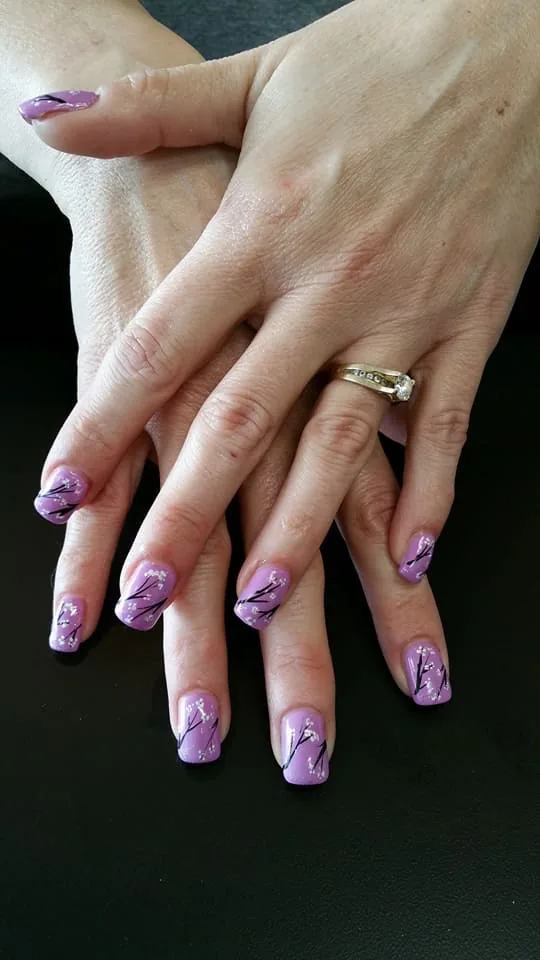 Silk wrap nails with powder Commack NY