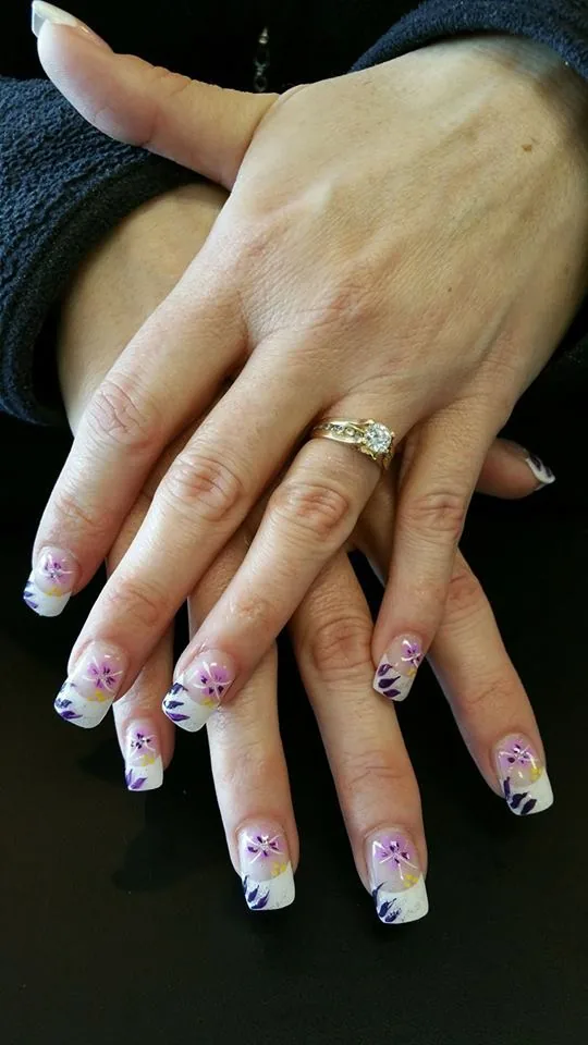 Silk nail wrap set nail salon Commack